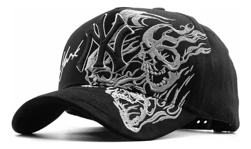 GORRA DANDY HATS NEW YORK SKELETON BLACK - Cavan Style