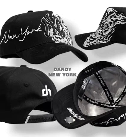 GORRA DANDY HATS NEW YORK SKELETON BLACK - Cavan Style